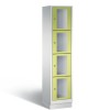 CLASSIC Locker with transparent doors (4 wide compartments)